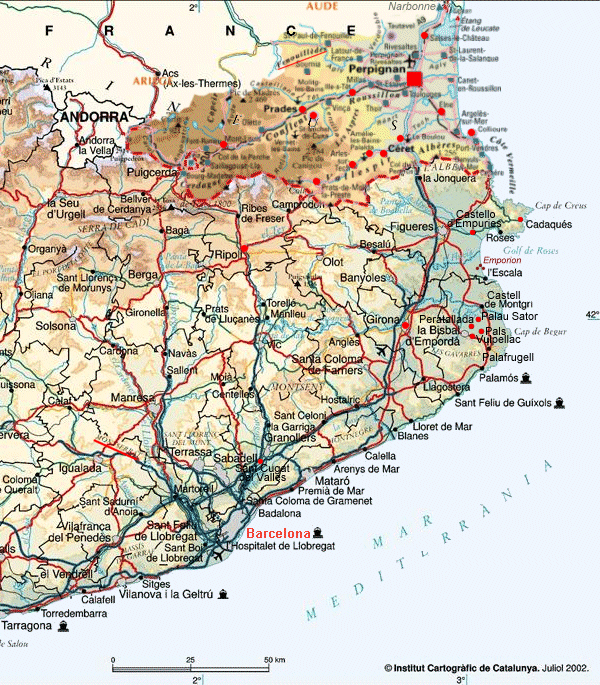 Cherchez les liens en dplaant la souris sur la carte
