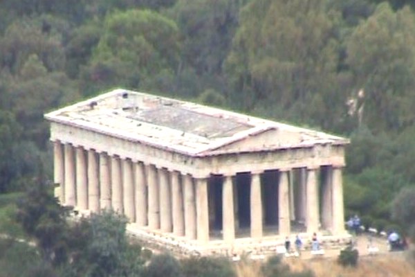 ATHÈNES - Loge des Caryatides adosse  l'rechthion (-420).