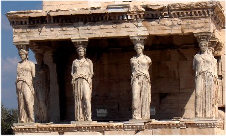 les Caryatides de l'Acropole vers -420  -400