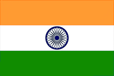 Drapeau de l'Inde.