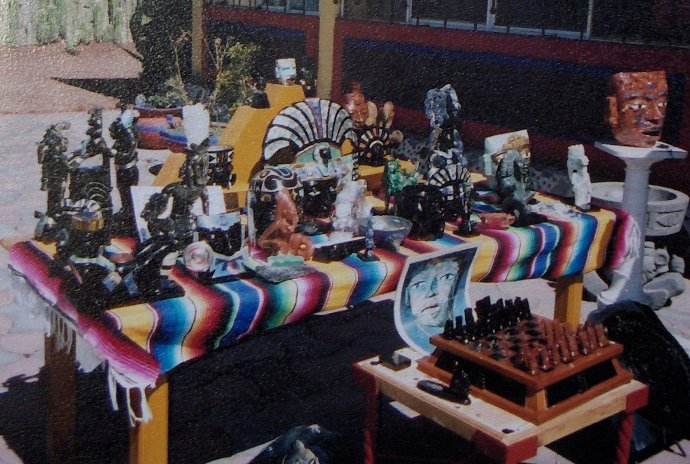 Teotihuacan - Temple de Quetzalcoalt, tte de ''serpent  plumes''