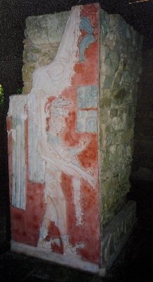 PALENQUE - reproduction d'une fresque.