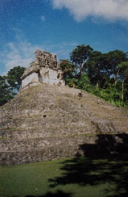 PALENQUE - le Temple de la Croix Folie.